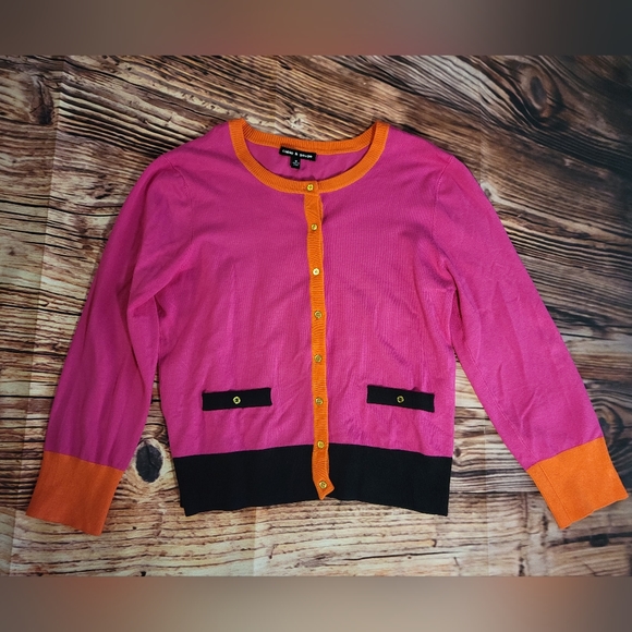 Cable & Gauge M Color Block Cardigan - Picture 3 of 5